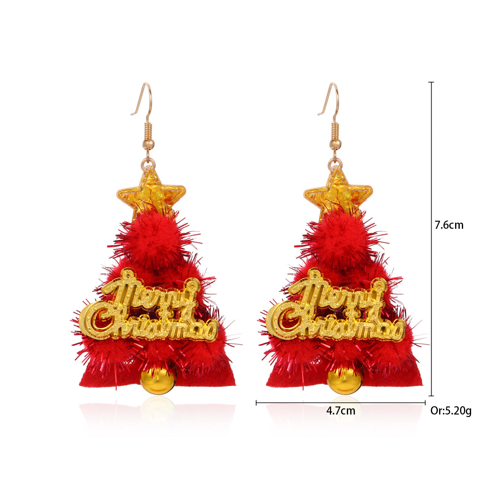 Wholesale Christmas Fashion Creative Bell Snowman Elk Earrings