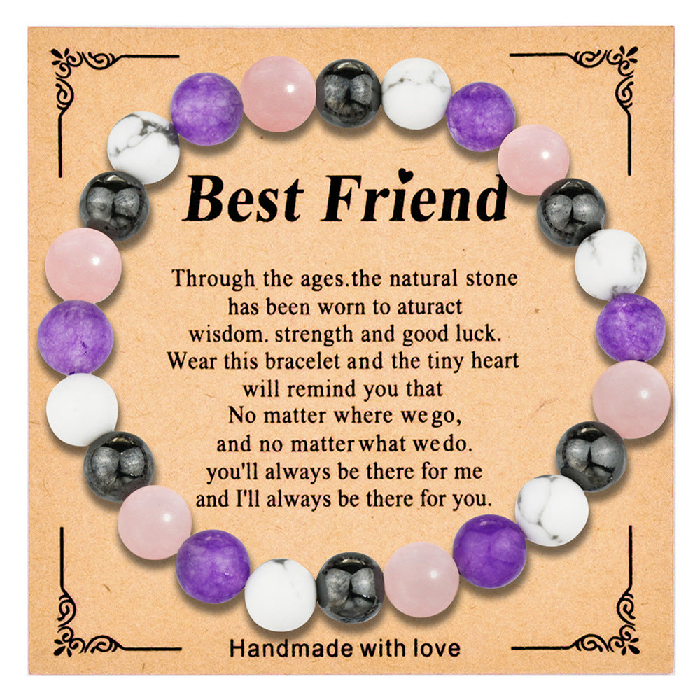 Wholesale  8mm colorful crystal beaded bracelet