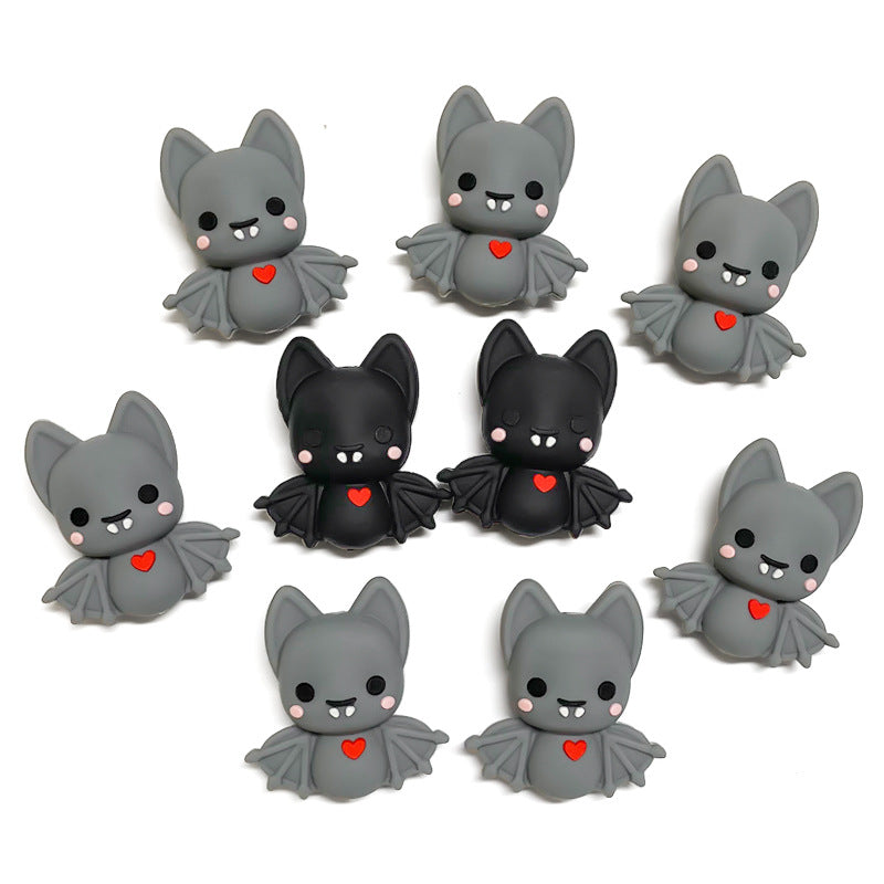 Wholesale 10pcs 3D Bat Cartoon Beads