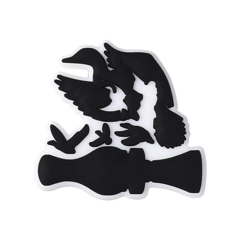 Wholesale 20pcs/ pack deer antler silicone beads DIY straight hole beads