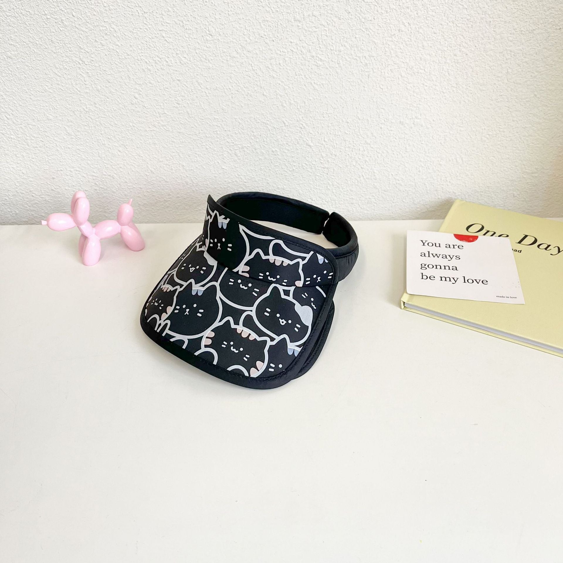 Cartoon de algodón para niños de verano al por mayor Big Brim Sunshade Top de copa vacía