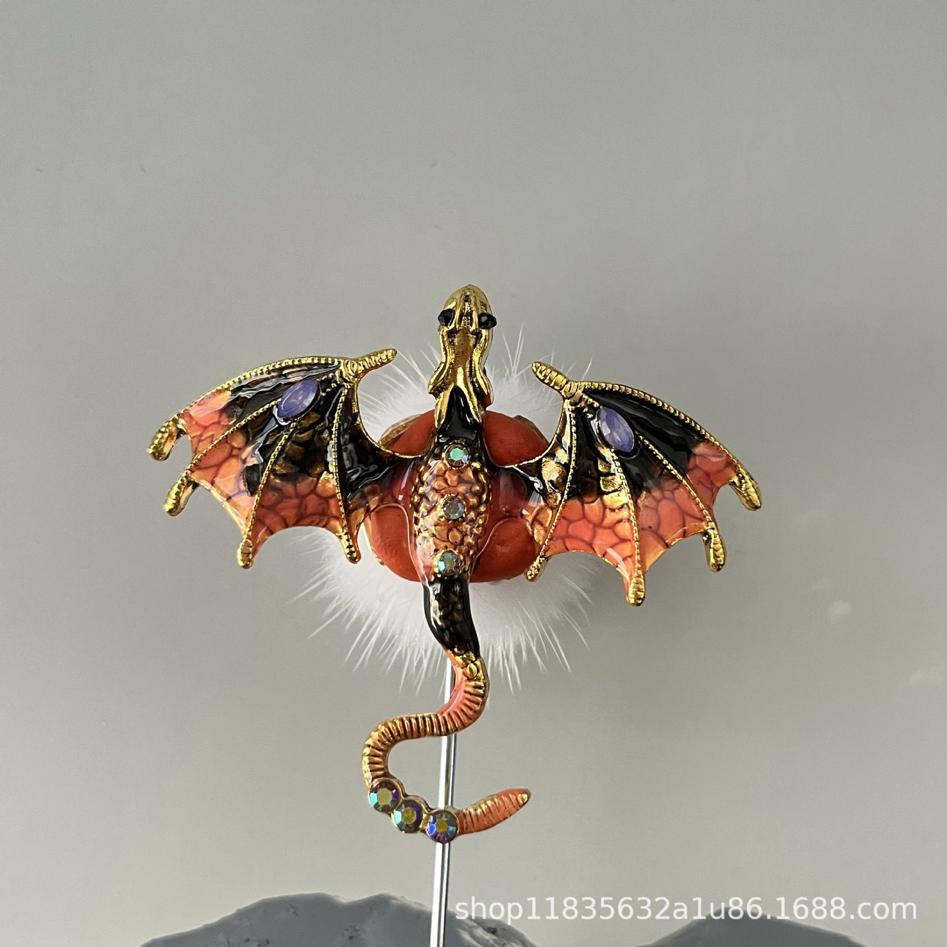 Wholesale Dragon Soft Clay Diamond Animal Accessories Beads