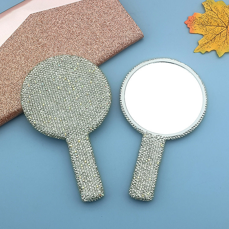 Wholesale of Valentine's Day Ceramic Clay with Diamond Handle Mirrors