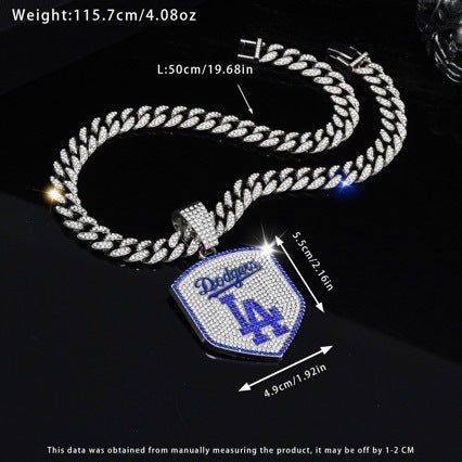 Wholesale Baseball Necklace Hip Hop Cuban Chain