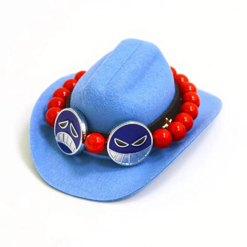 Wholesale Yama gentleman cowboy hat son mini pet hat birthday party hat weilai car 66 ornament hat