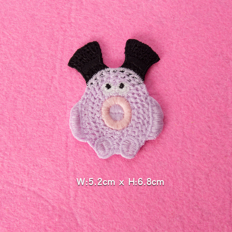 Wholesale Cartoon Pig Embroidered Patch Cute DIY Sewing Accessory For Clothing Towel Home Decor