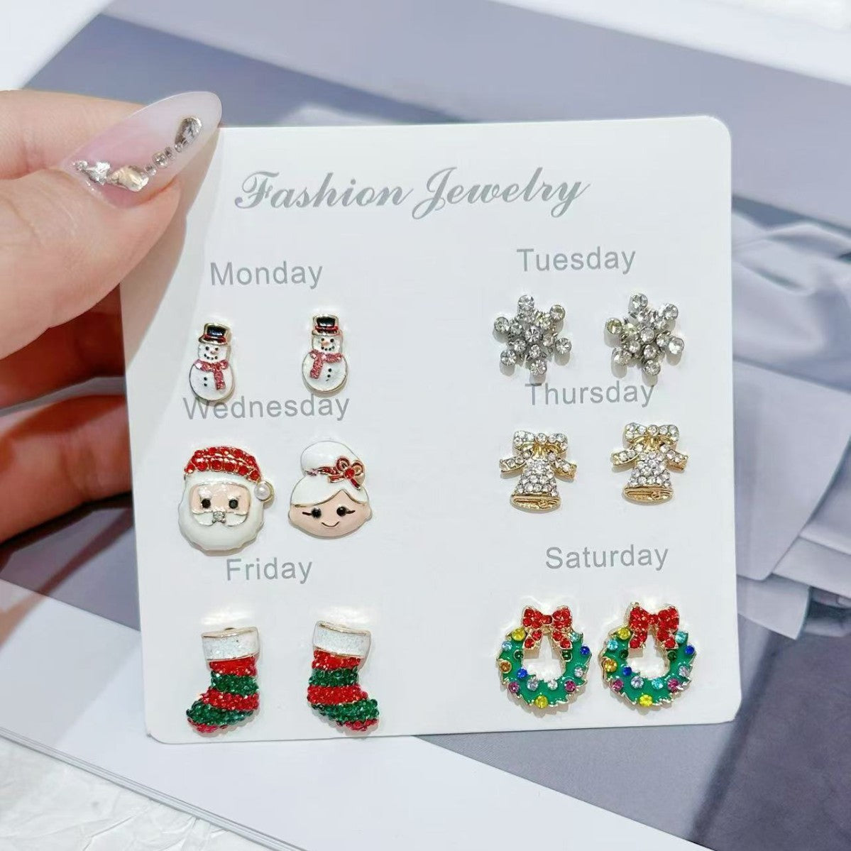 Wholesale Christmas series cartoon earrings