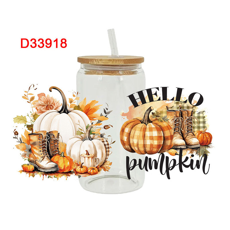 WholesaleWestern Wind Bullhead   16oz Cup UV DTF Wraps