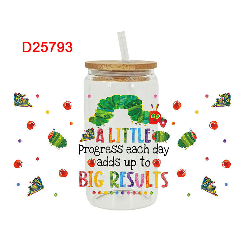 Wholesale Cartoon Chicken Monkey Diverse Animals 16oz Cup UV DTF Wraps