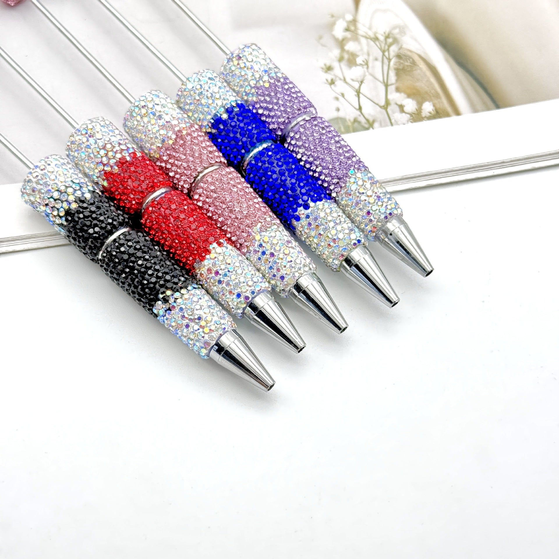 Wholesale DIY gradient full drill pen diamond beadable pen