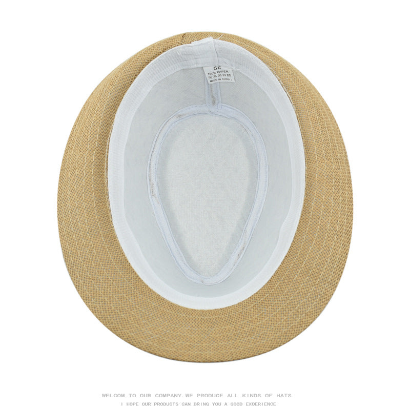 Wholesale Spring and Summer Sunscreen Fashion British Retro Straw Hat