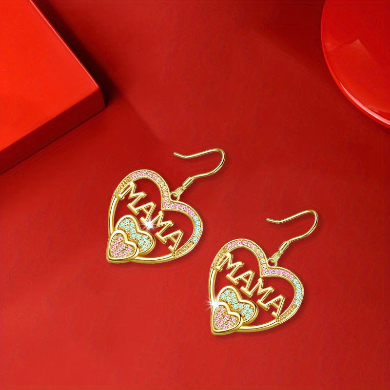 Wholesale Mother' s Day Gift Earrings Exquisite Shiny All-match Luxury Earrings