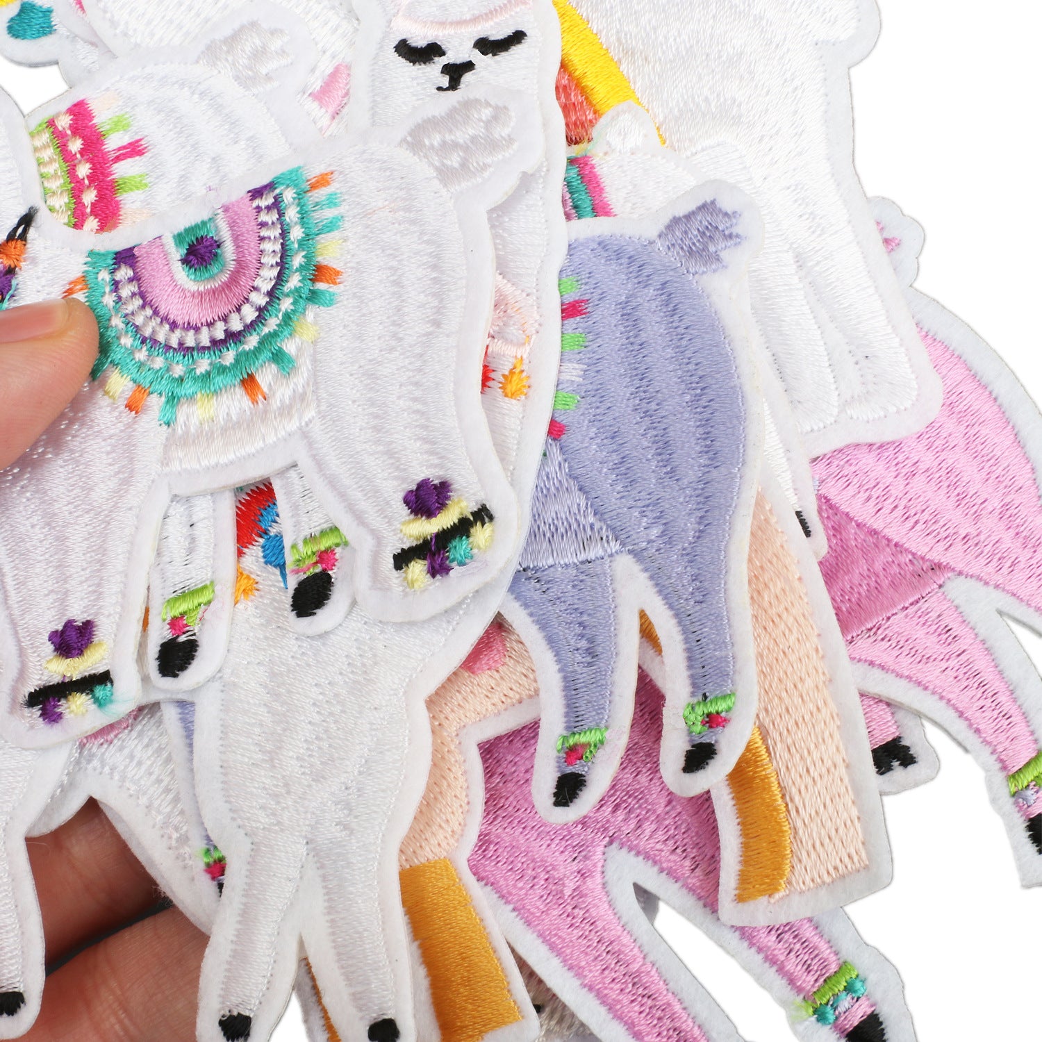 Wholesale Cartoon alpaca embroidery cloth patch clothes desert camel patch