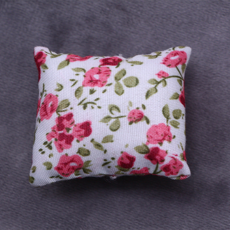 Wholesale 10pcs Dollhouse Doll House Mini Doll Cotton Pillow Sofa Pillow Playhouse Miniature Model Ornaments