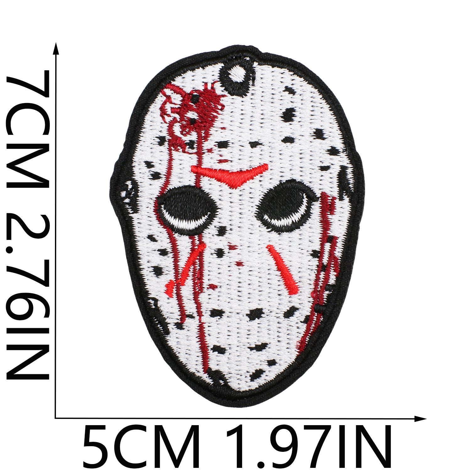 Wholesale Party  Embroidered Patches Creepy Clown Mummy Design Polyester Clothing Applique For Costume DIY OLY Exclusive