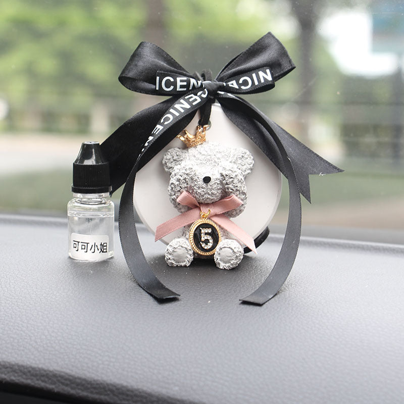 Wholesale Cute Bear Car Fragrance Expanding Stones Pendant