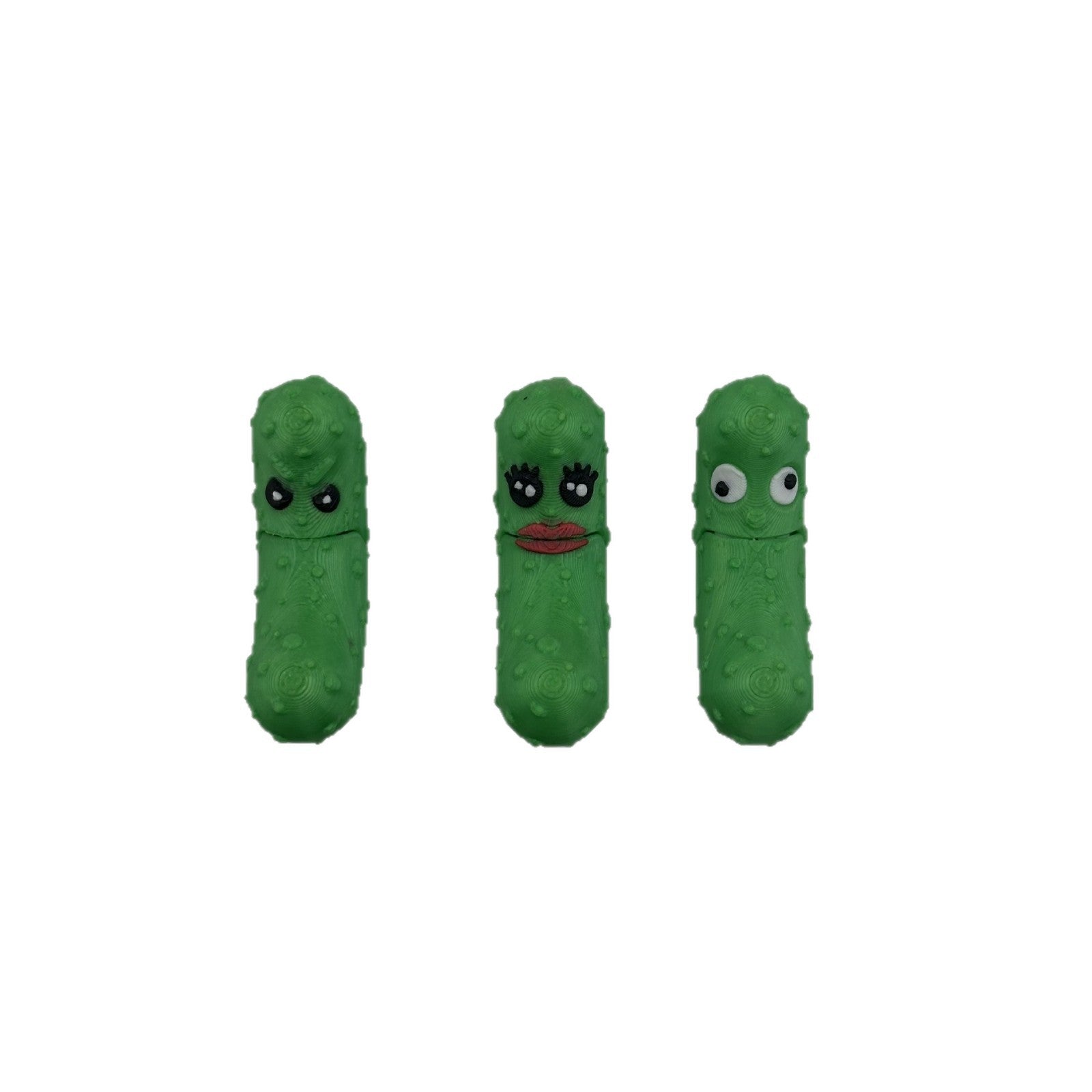 Wholesale Multifunctional 3D printed refrigerator magnet cute mini cucumber pickle pendant