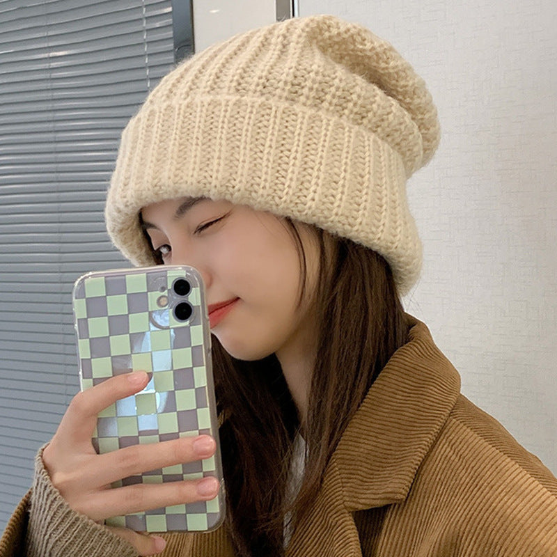 Wholesale Pile Hat Fashion All-match Knitted Wool Hat