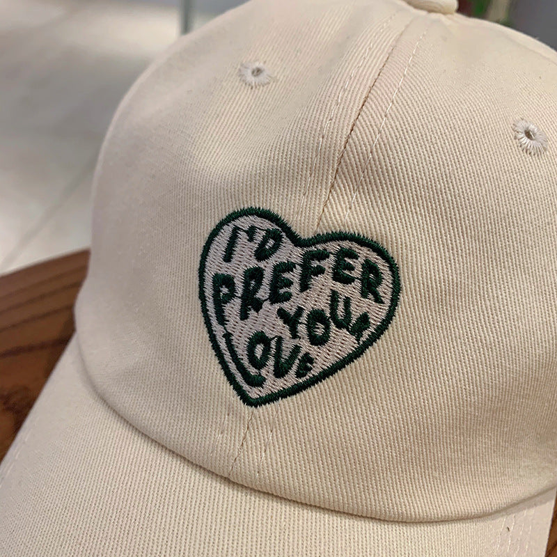 Wholesale Fashionable Versatile Sun Shade Love Pattern Baseball Hat