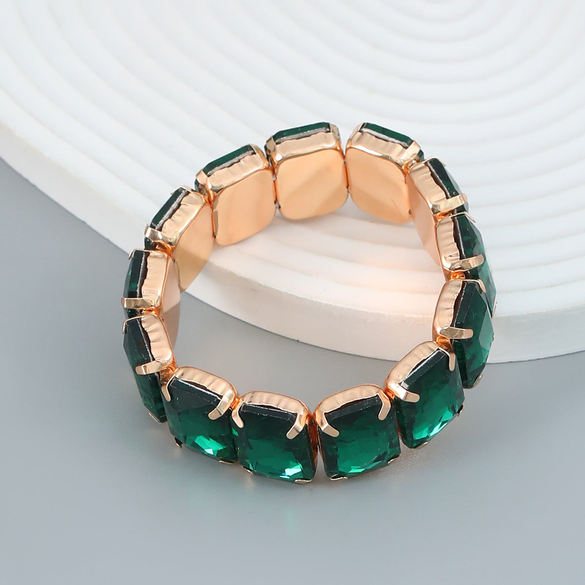 Wholesale Diamond Retractable Elastic Punk Bracelet