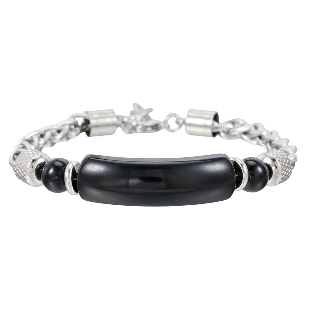 Wholesale Bridge Turquoise Bracelet Vintage Stainless Steel Chain