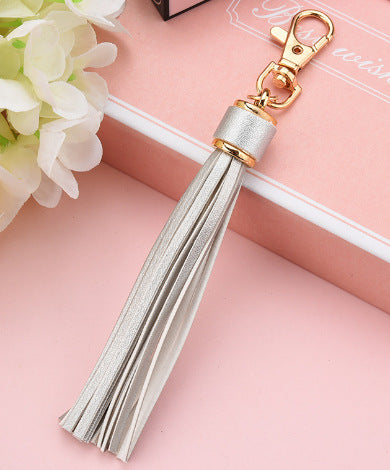 Wholesale Tassel Leather Braided Keychain