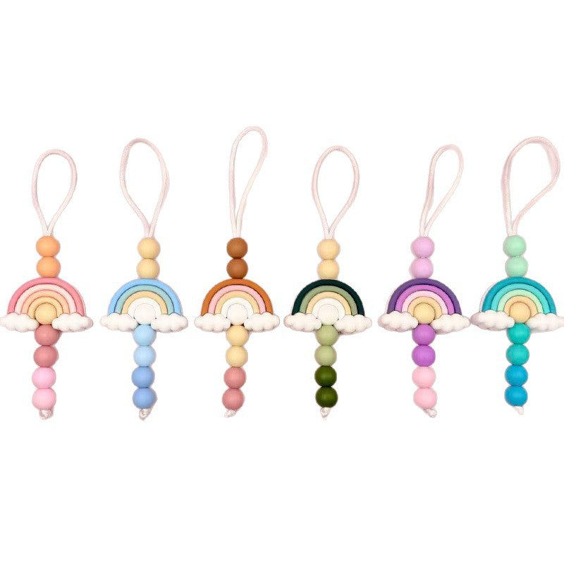Wholesale Silicone Loose Beads 3D Rainbow Cartoon Style For DIY Jewelry Accessory Making