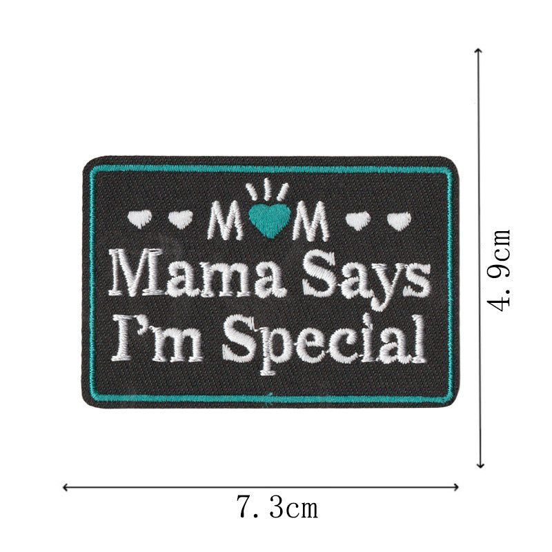 Wholesale Warrior Series English Letter Embroidered Patch