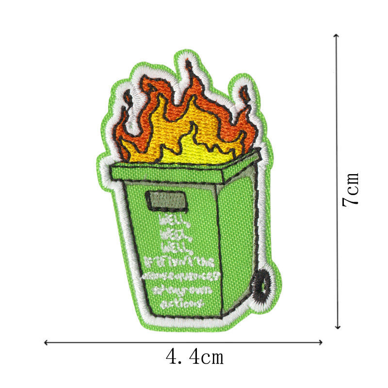 Wholesale Funny duck and cat embroidery DIY Patches