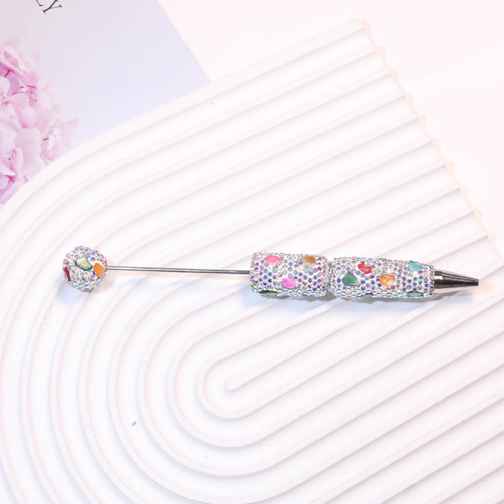 Wholesale Diamond-encrusted Heavy Industry Soft  Beadable Pens  DIY Beadable