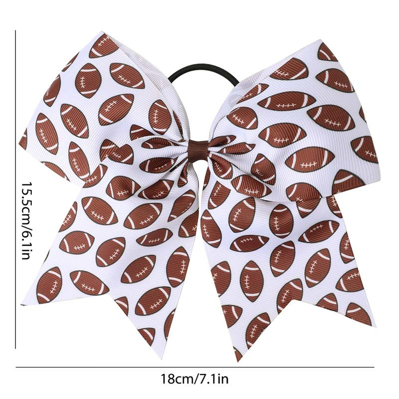 Wholesale World Cup fans children' s dovetail bow hair band Football Pattern