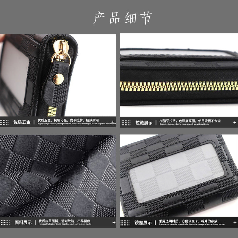 Wholesale Plaid accordion card holder