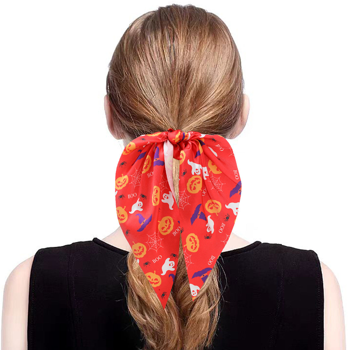 Wholesale  hair accessories ghost bat ribbon pumpkin hair ring