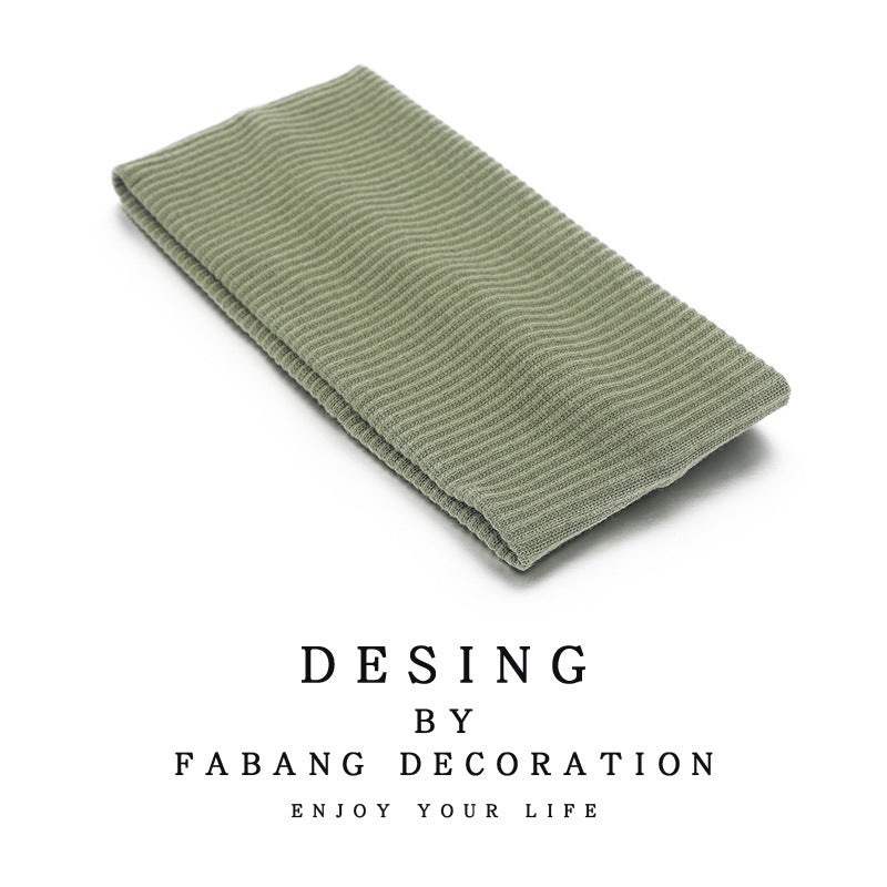 Wholesale Knitted silk scarf sweat-absorbing running sports face washing headband