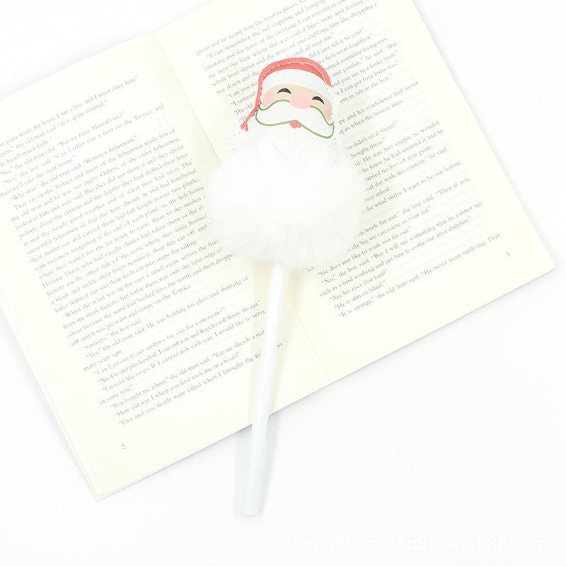 Wholesale Christmas Hair Ball PP Neutral Decompression Pen