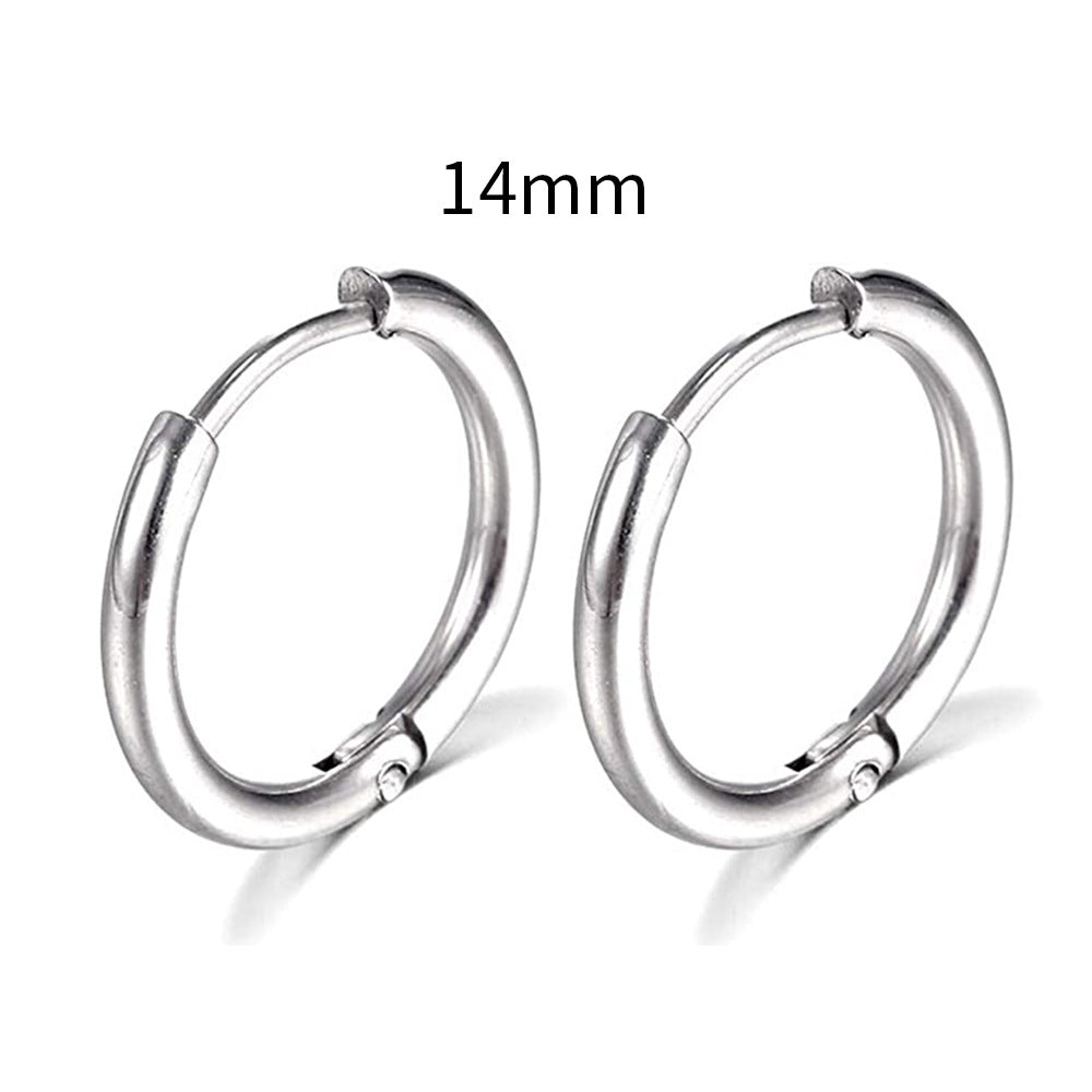 Wholesale Creative Design Stainless Steel Circular Earrings