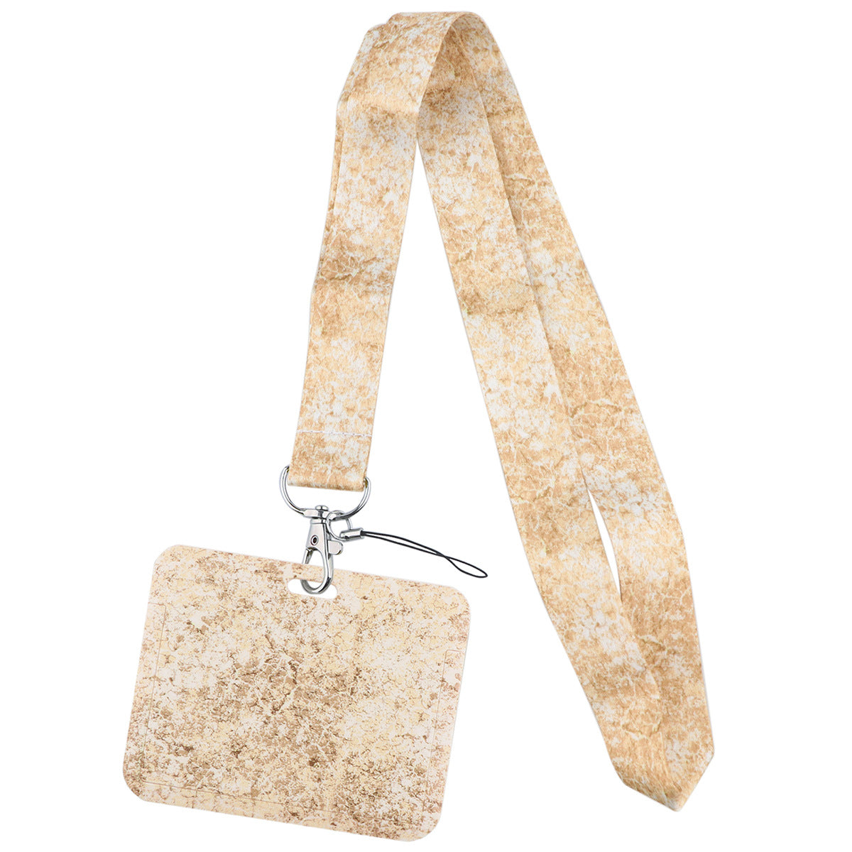 Wholesale Marble Texture Card Holder Lanyard Keychain