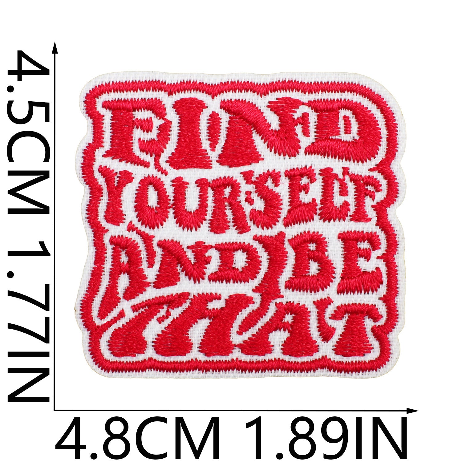 Wholesale Inspirational quotes embroidered patch