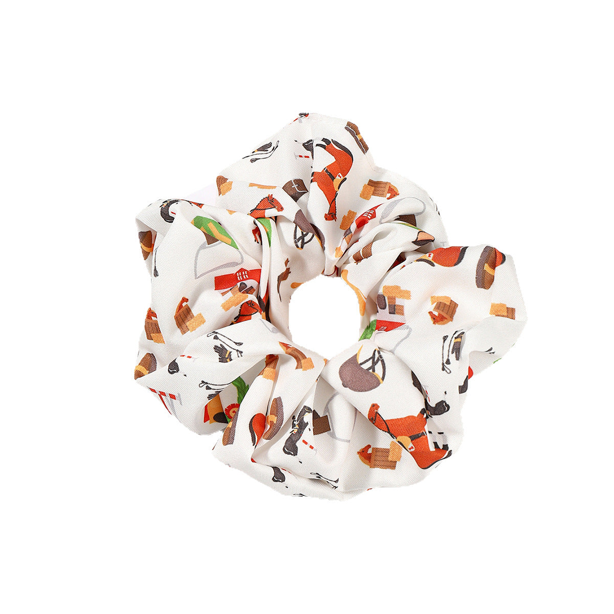 Wholesale Fabric Kentucky Derby Scrunchie Floral Scrunchie