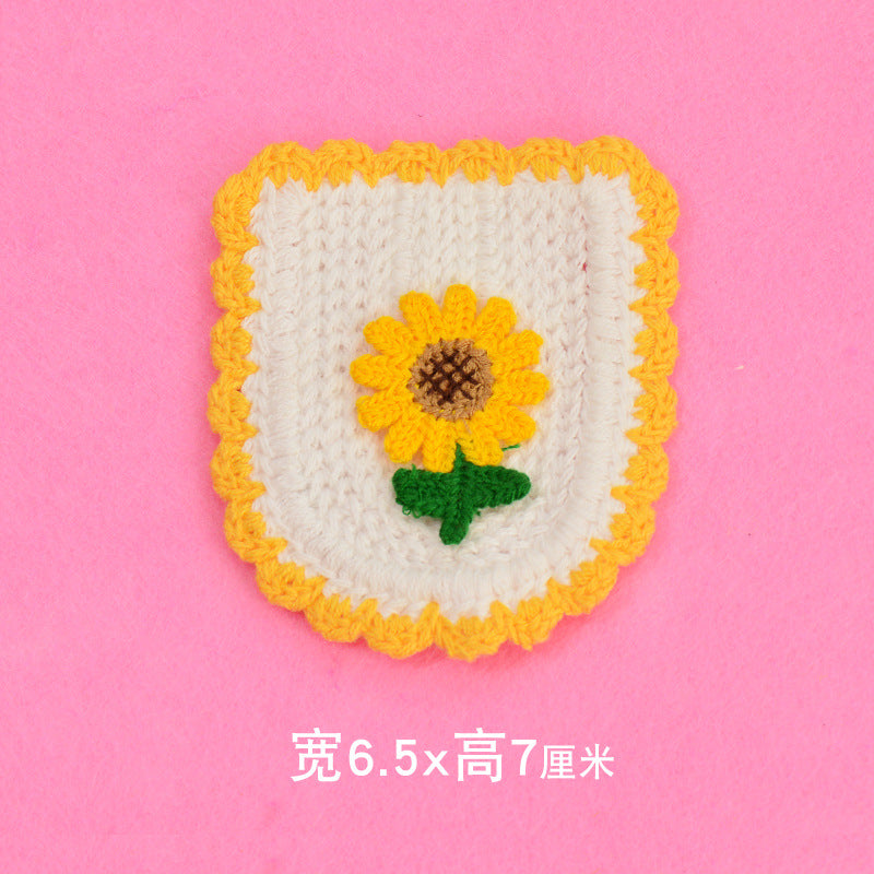 Wholesale Cute Cartoon Embroidered Fabric Patches With Floral And Fruit Designs For Clothing And Bags