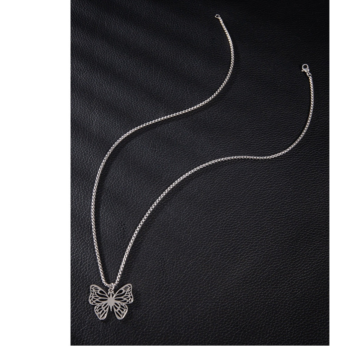 Wholesale  new stainless steel hollow volleyball plant flowers butterfly pendant necklace jewelry men