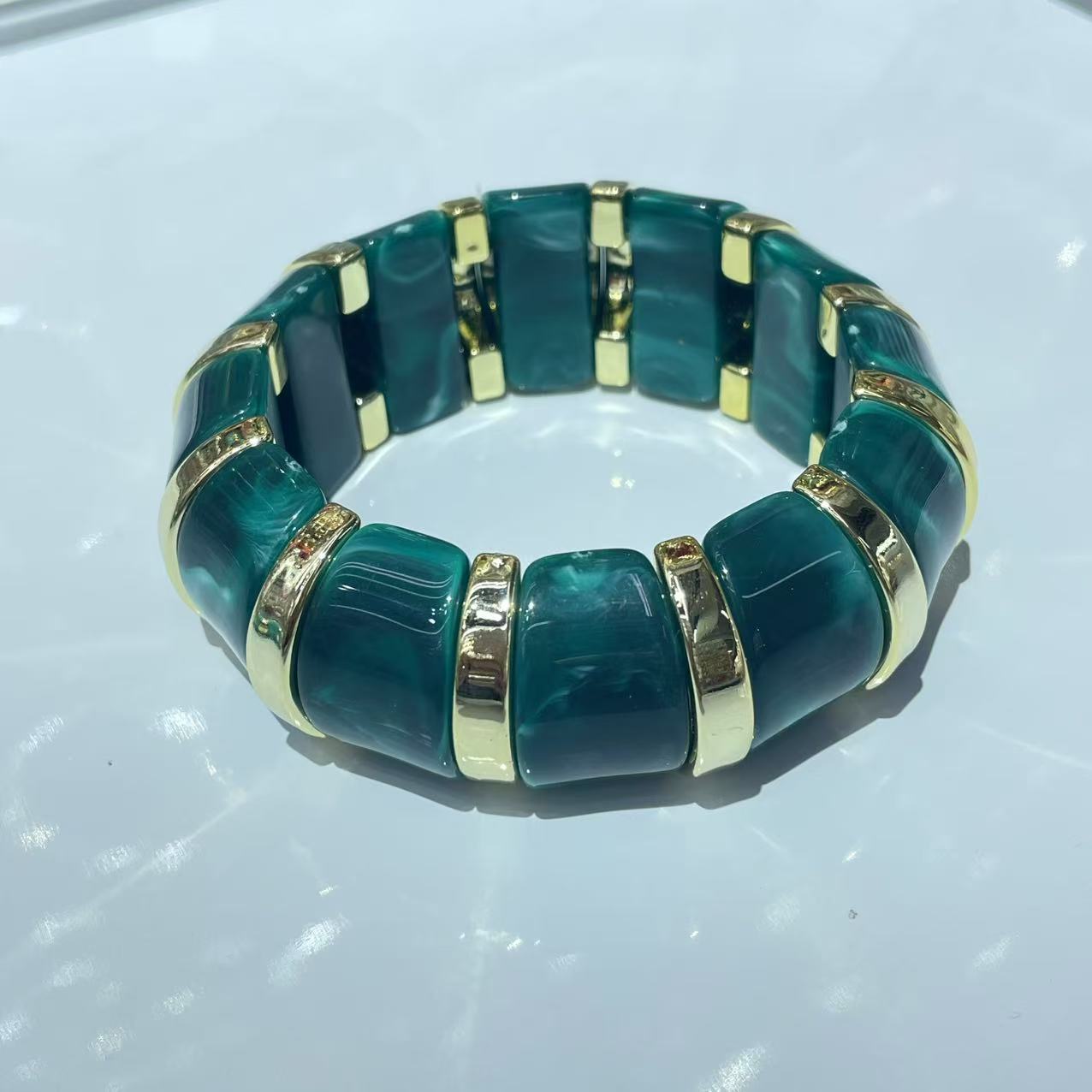 Wholesale New  Acrylic Stamping Rope Simple Maillard Bracelet