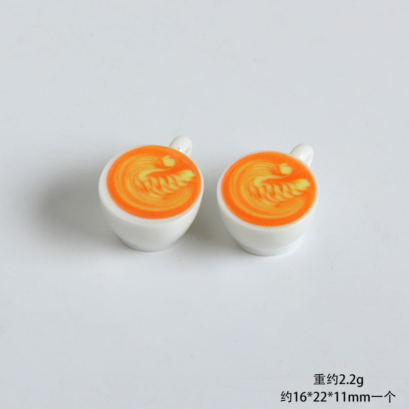 Wholesale Miniature Doll House Ornaments  Latte Art Coffee Cups  Doll Accessories