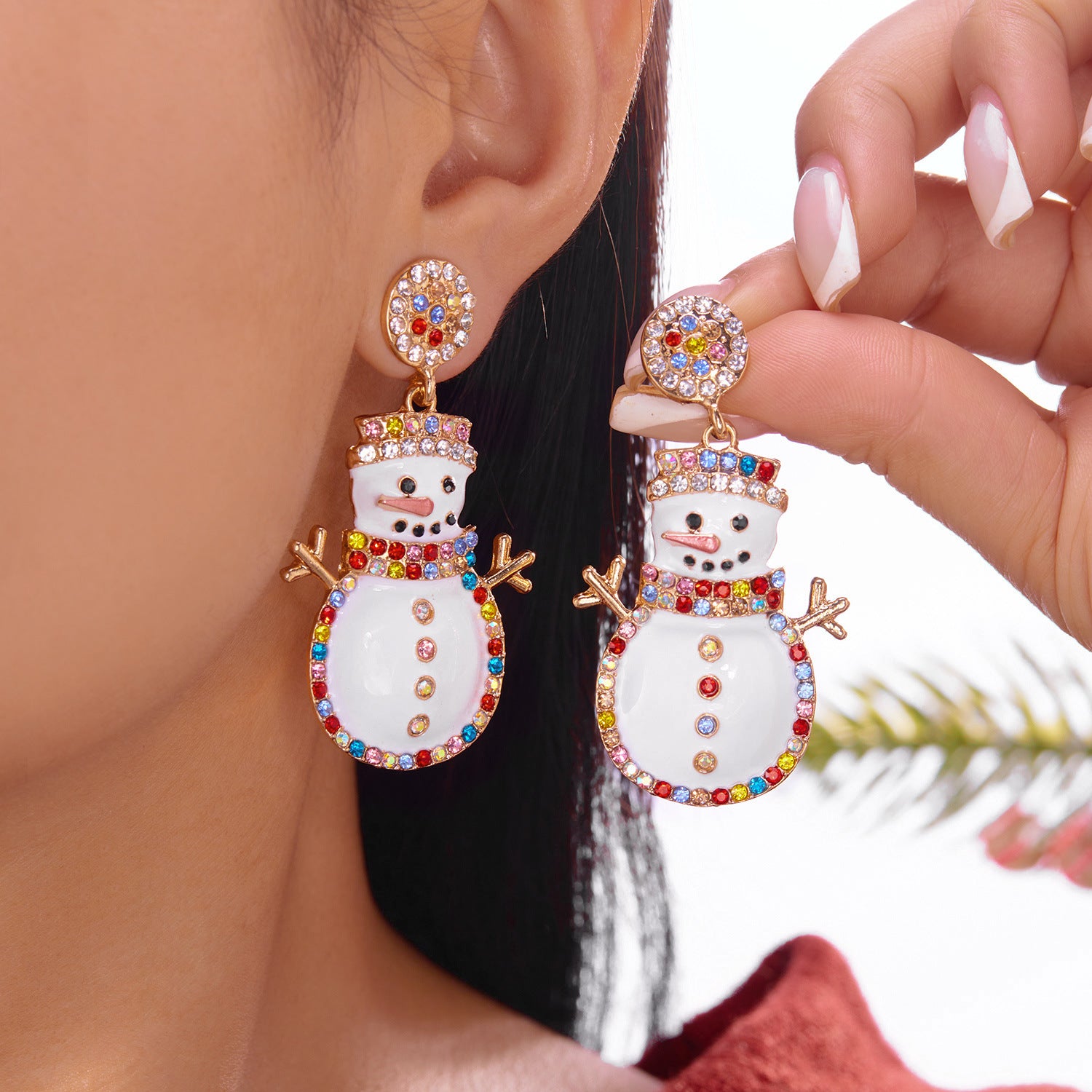 Wholesale Christmas tree  snowflake  snowman  cowboy boots  bell  tassel earrings