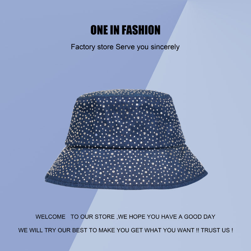 Wholesale Diamond Denim Fisherman Hat