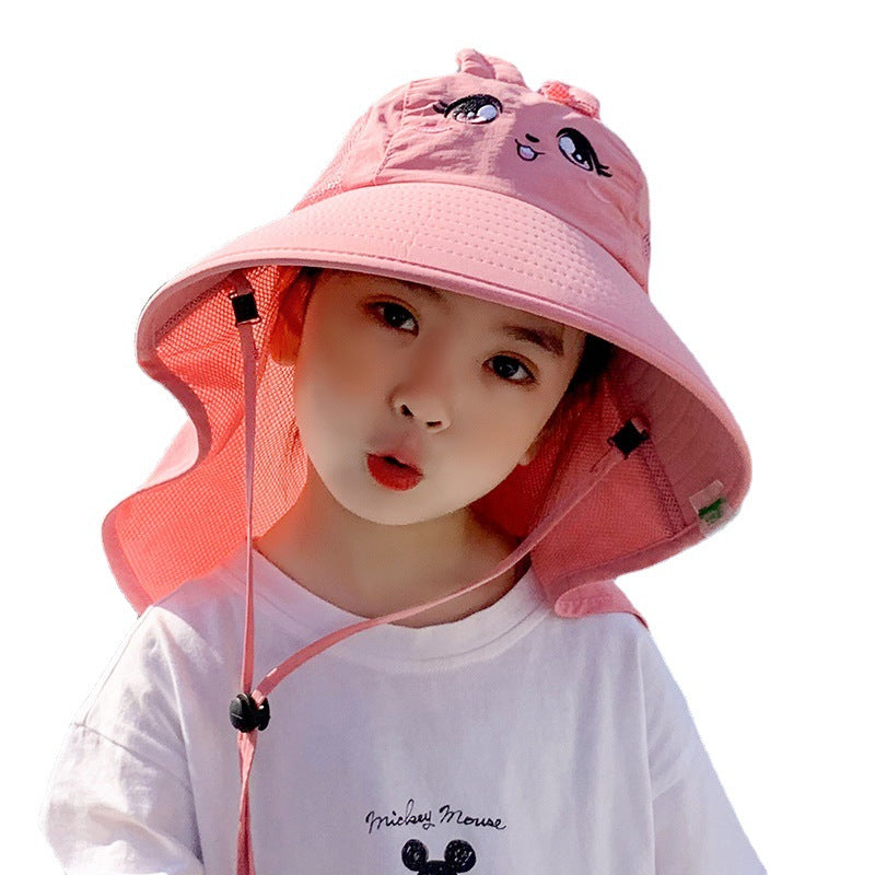 Wholesale Polyester Kids Summer Sun Protection Bucket Hat