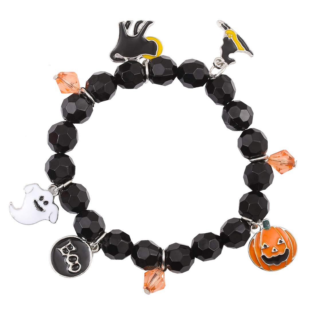 Wholesale 50PCS Halloween Ghost Pumpkin Lantern Hand Alloy Bracelet