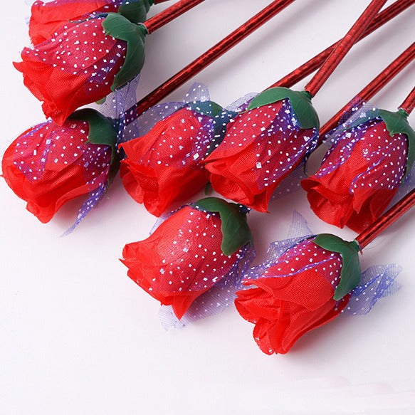 Wholesale Rose Cute Valentine' s Day Gift  Plastic Pen