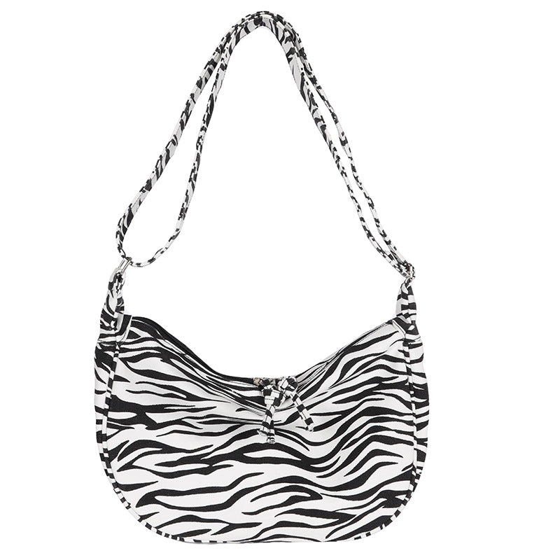 Wholesale Leopard Print Cow Print Bag Large Capacity Simple Canvas Bag Crossbody Bag