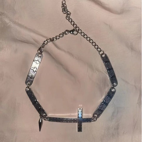 Wholesale Silver necklace for women summer new style high-end luxury clavicle chain pendant